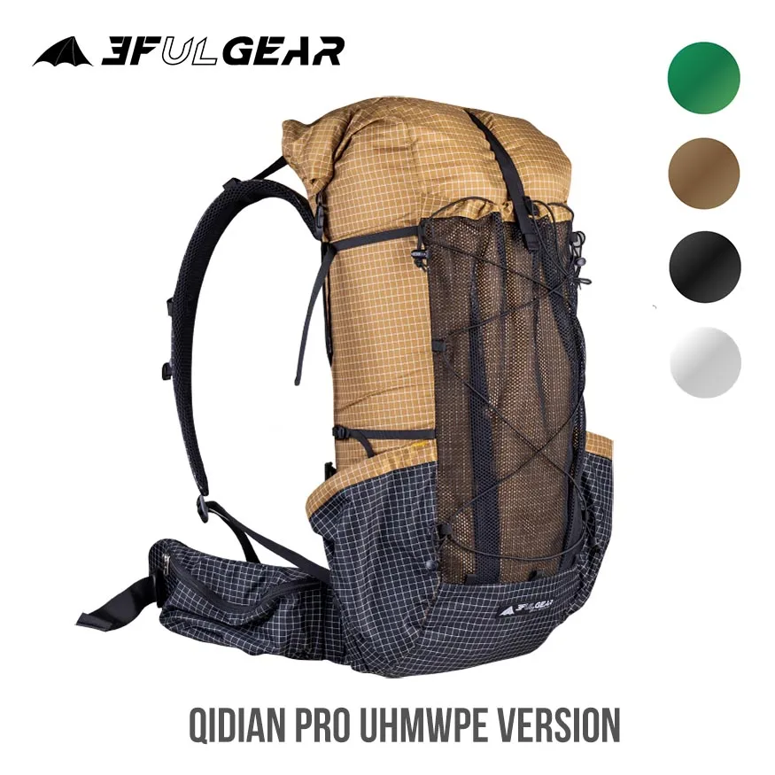 3F UL GEAR QiDian Pro UL рюкзак для альпинизма для отдыха на природе, походные сумки Qi Dian UHMWPE ultralight|Сумки для альпинизма| | АлиЭкспресс