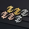 Anniyo (One Pair) 5.2cm/7.3cm African Symbol Big Earrings Adinkra Gye Nyame Hyperbole Stud Earrings Ethnic Jewelry #203821 5