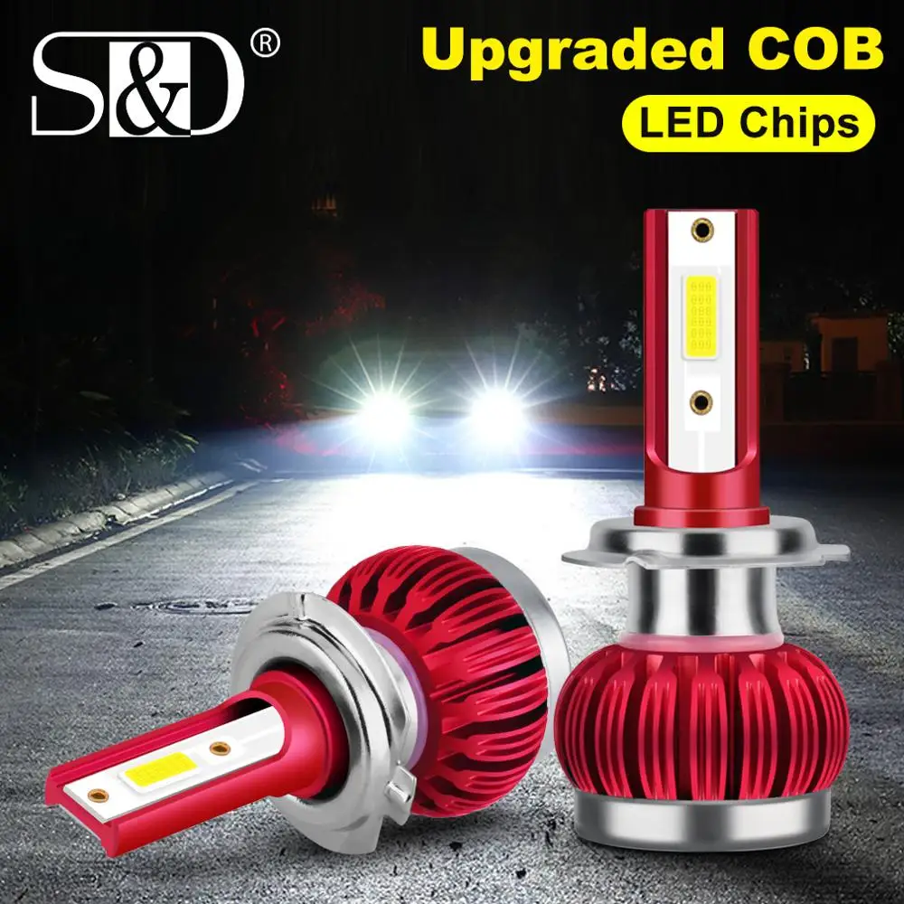 

2Pcs H11 H8 LED Car Fog Light Bulbs H1 LED 9005 HB3 9006 HB4 6000K White Auto Light LEDs 12V 24V Car Driving Running Lamp