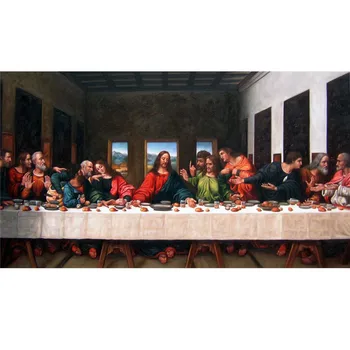 

Full Round 5D Diamond Painting Da Vinci The Last Supper DIY 2020 New Diamond Embroidery Mosaic Home Decoration Wall Hanging