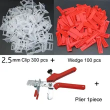 Точная система выравнивания плитки плоское выравнивание пластиковые прокладки строительный инструмент 2,5 мм 300 зажимы 100 клинья 1 плиточные плоскогубцы напольные стены