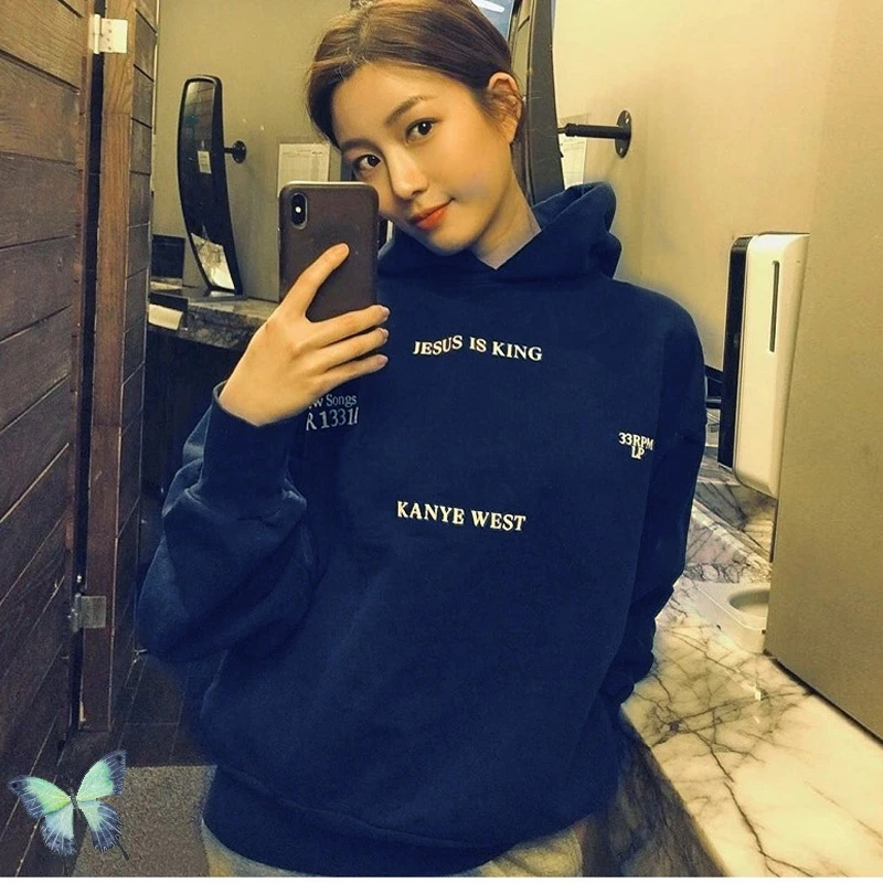 

Jesus Is King Kanye West Hoodies Sweatshirt Men Women Cotton Loose High Quality Hoodie Kanye West Sweatshirts Fast Shipping