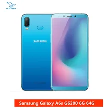 Samsung Galaxy A6s G6200 6 ГБ 64 Гб 6," FHD+ 6 Гб ram 64 Гб rom Восьмиядерный мобильный телефон Snapdragon 660 3300 мАч Android