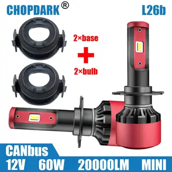 

LED H7 Car LED Headlight Bulbs and Base Adapter Holder Retainer For BMW E46 E65/E90 3Series 325ci 325i 330ci 330i M3 328Ci 323i
