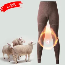 Новинка, термобелье, штаны, плотные, очень холодные, зимние кальсоны для российской Канады и европейских мужчин, защищают колено