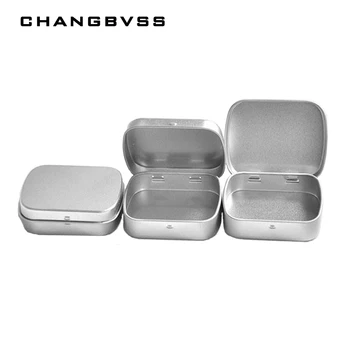 

3 Colors Tin Box Multiuse Sealing Storage Organizer Rectangle Tea Coffee Boxes Kitchen Storage Accessories DIY Gifts Packing Box