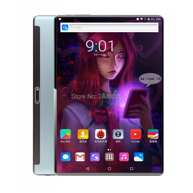 

2020 New design 10.1 inch the Tablet Android 9.0 8 Core 6GB+128GB ROM Dual Camera 8MP SIM Tablet PC Wifi GPS 4G Lte phone