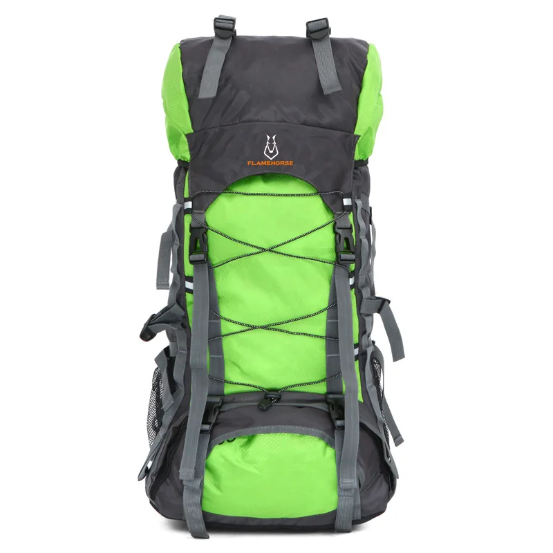 

Outdoor Sports Backpack Waterproof Nylon Mountaineering Bag Camp Camping Hiking Backpacks Shoulder Bags Large Capacity 60L FK008
