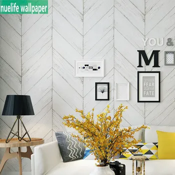 

Nordic modern wallpaper herringbone wood pattern simple TV background wall bedroom living room dining room non-woven wallpaper