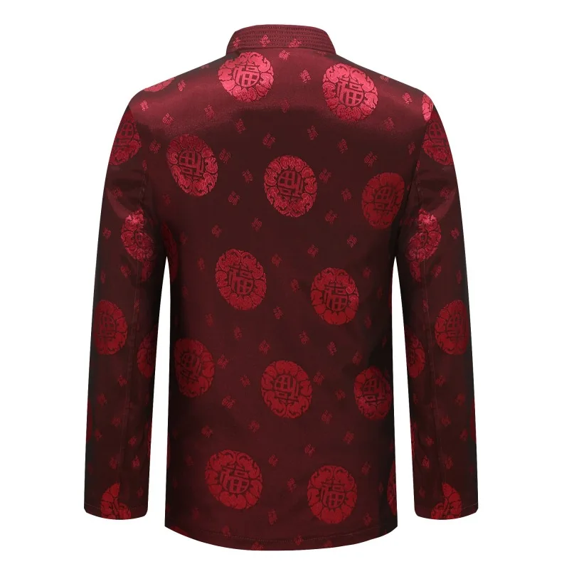 Traditional chinese kung fu suit male clothing jacket for men cheongsam tang suit oriental vintage man mens chinese tops Wedding