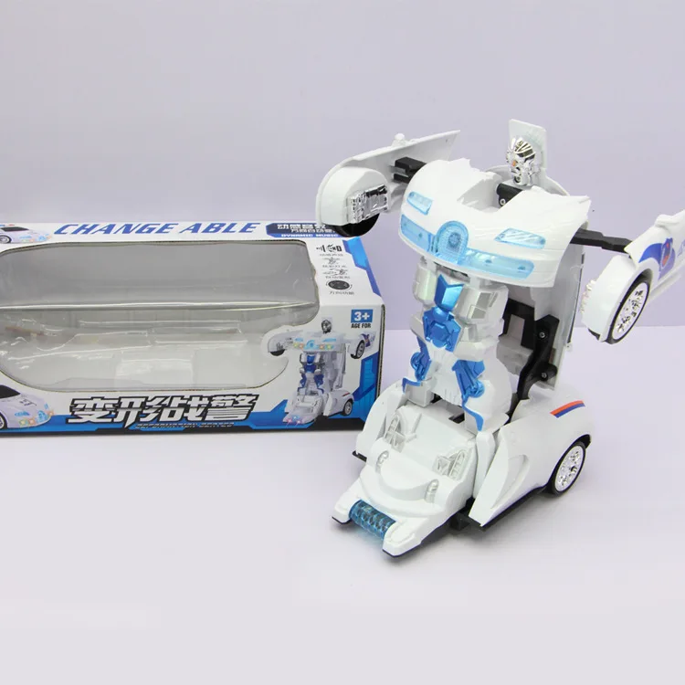 

528 Electric Universal Transformation Cops Car with Light And Projection Music Songs CHILDREN'S Toy Car