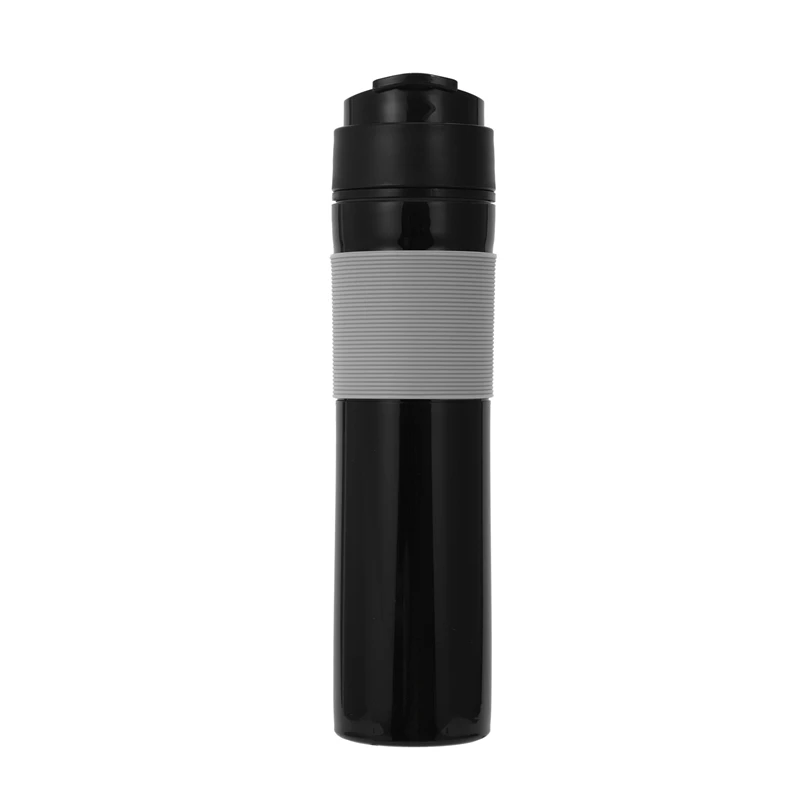 

350Ml Portable Manual French Press Coffee Maker, Outdoor Filter Filtration Water Isolation Tea Coffee Cup Double Wall Mug BPA Fr