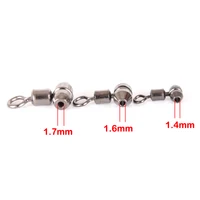 10pcs Fishing Swivels 3-way Stainless Steel Fishing Connector Rolling Bearing Swivel Hook for Carp Tackle Accessories tool