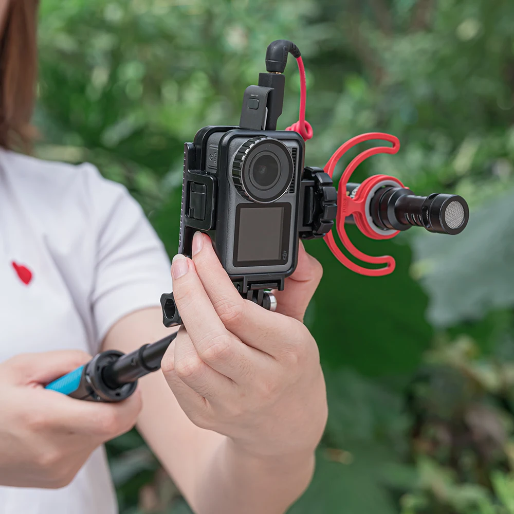 Вертикальный защитный чехол с рамкой для DJI OSMO Action Sports camera Vlog портативный Стандартный пластиковый чехол для корпуса Аксессуары