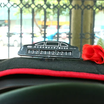 

Temporary Car Auto Parking Sign Phone Number Digital Card Plate Recycled Plastic