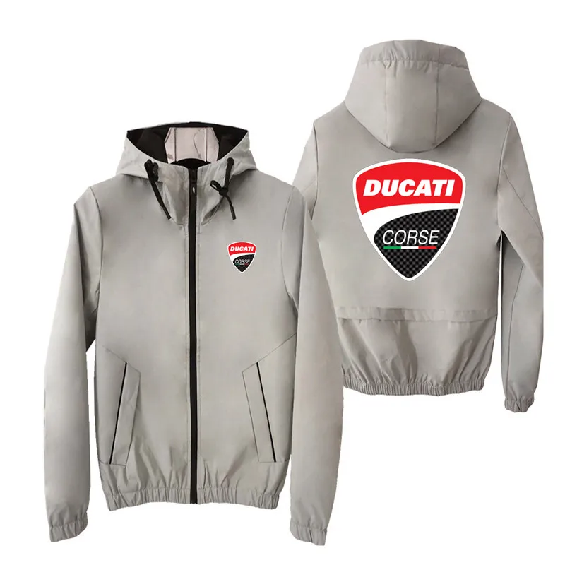 Новая мужская куртка Ducati С принтом логотипа автомобиля и Dalian, повседневная толстовка на молнии, модная спортивная бейсбольная куртка Harajuku - Цвет: 6