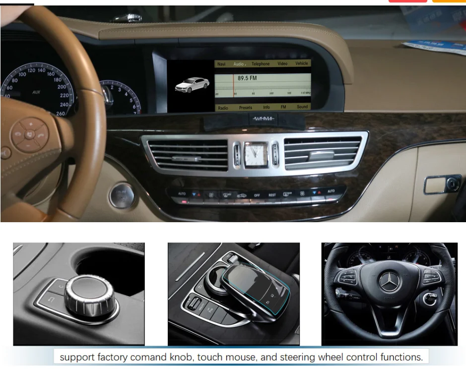 10,2" Android 8,1 4G ram 64G rom автомобильный dvd-плеер gps навигация для mercedes Benz S класс W221 S280 S300 S350 2006~ 2013 LHD RHD