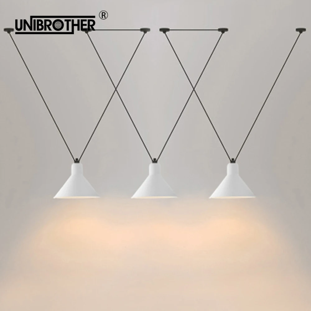 

DIY LED Hanging Lamp Pendant Lights Minimalism Line Stair hall Corridor Office Studio Front desk Decor light Droplight