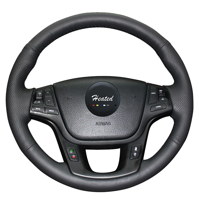 Чехол на руль для Kia Sorento 2009 2014 Cadenza K7 2011 2015 оплетка из микрофибры руль|steering wheel