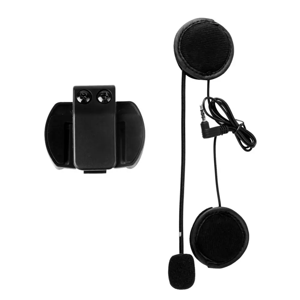 V4/V6 Headset with Mic Helmet Intercom Clip for Motorcycle Bluetooth Device T 