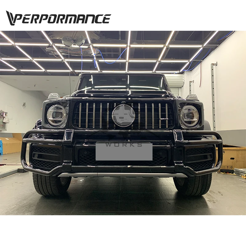 W464 g63 передняя защита для панель только G63 передний бампер из нержавеющей стали 2019