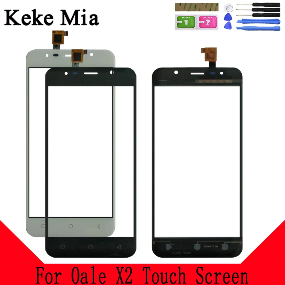 

Keke Mia 5.5" Mobile Touch Screen For Oale X2 TouchScreen Glass Digitizer Panel Lens Sensor Glass Free Adhesive+Wipes