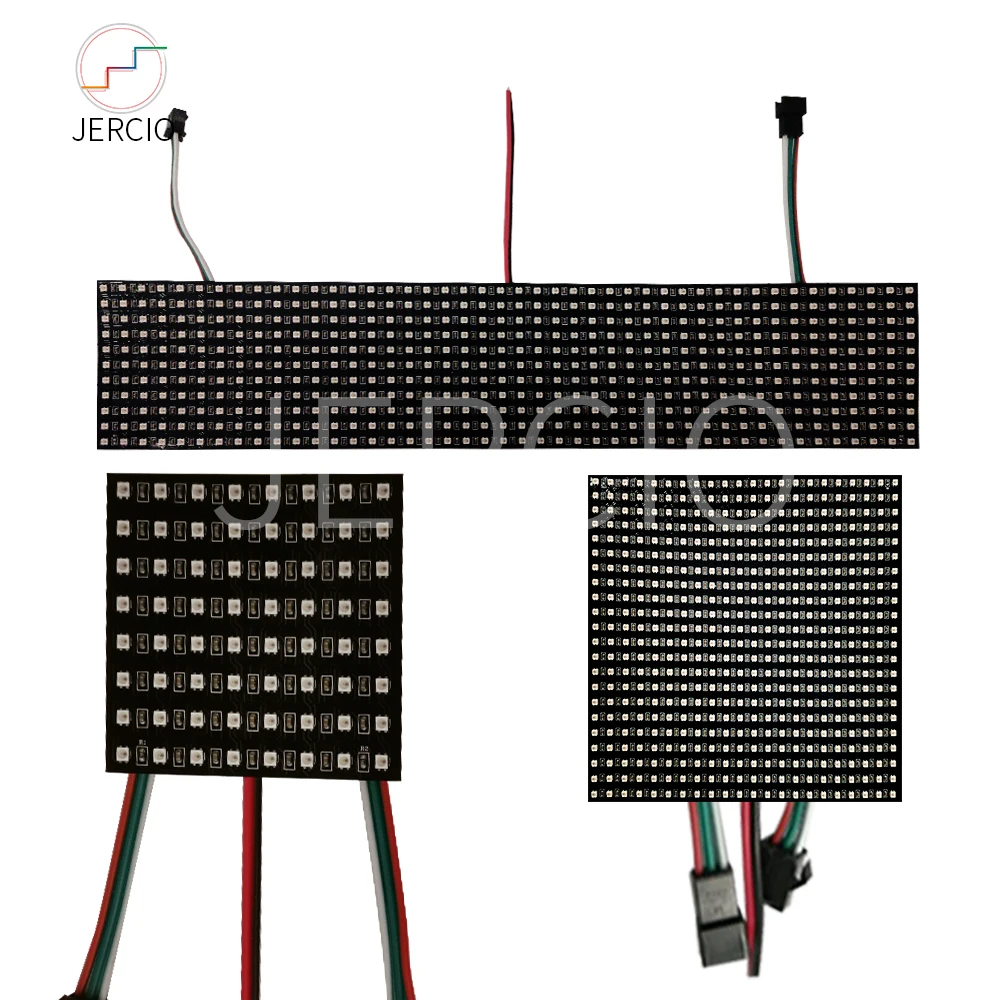 

WS2812B Pixel Led Panel Module 8X8X/16X16/8X32 Pixels Screen SMD2427 programmable digital rgb led pixels panel for DIY luminous