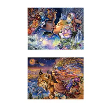 

Puzzles 1000 Pieces For Adults Children's Puzzle Toy Magic Kiss Intellectual Educational Game Art Project For Home Wall Decor