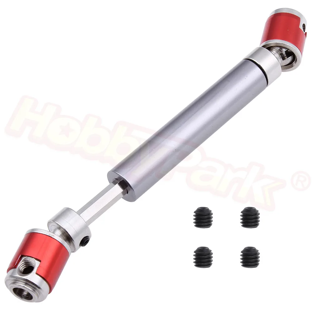

110-155mm Metal Steel Drive Shaft CVD for 1/10 RC Crawler Traxxas Trx4 Axial SCX10 RC4WD D90 Redcat Gen7 Upgrade Parts