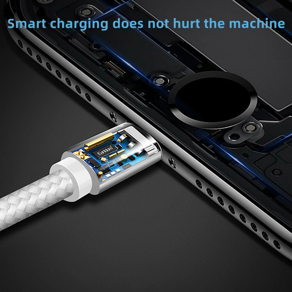 FDBRO 3 в 1 телефон USB кабель type C Micro USB для телефона X 8 7 6 для iPad 3A Зарядка Micro usb C кабель для телефона