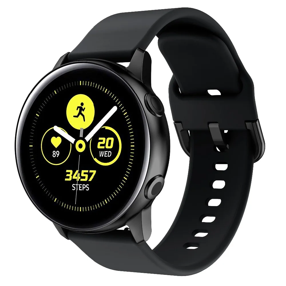 Силиконовый ремешок для часов Active2 для samsung galaxy Watch Active 2 40 мм 44 мм сменный спортивный браслет galaxy 42 мм
