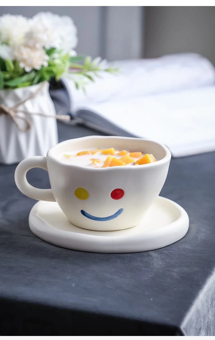 conjunto xícara de leite tazza colazione canecas bd50cs