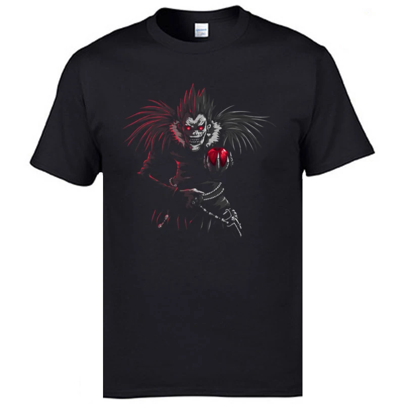 Лучший тетрадь смерти Для мужчин футболки Ryuk мысками демон сатанинская