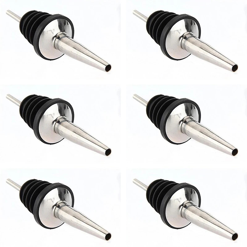 Горячая XD-6Pcs из нержавеющей стали спиртовой бутылки вина Pourer Пробка свободного потока ликер коктейль