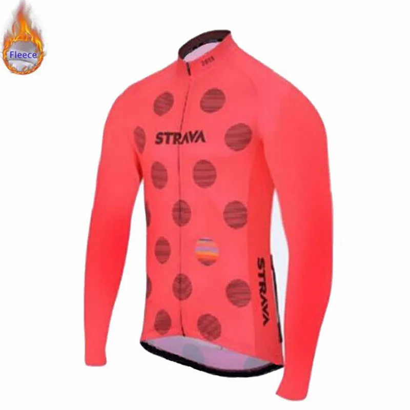 Strava Pro team, Зимняя Теплая Флисовая велосипедная одежда, мужской Трикотажный костюм, спортивная одежда для езды на велосипеде, MTB, комбинезон, теплые комплекты