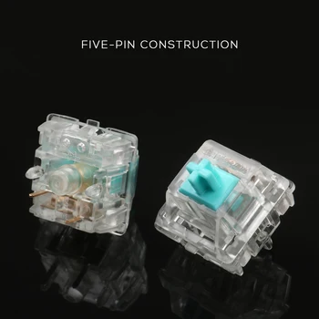 

Original Zeal Tealios V2 Switch for Customized Mechanical Keyboard 67g linear Axis 5 pins