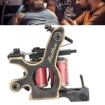 

Professional Handmade Wrap Coil Tattoo Machine Gun Tattoo Shader Liner Tool Permanent Make Up for Tattoo Gun Pen Machine