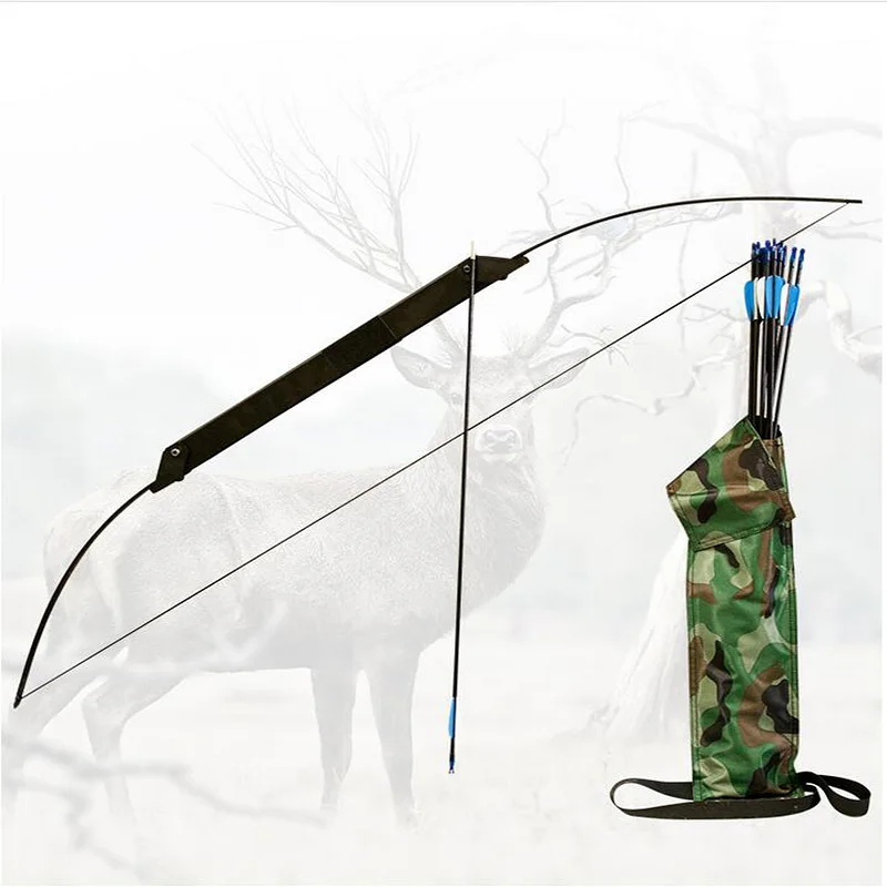 

Field Folding Bow and Arrow Metal Straight Draw Bow and Arrow Lightweight Portable Straight Draw Bow Alloy Recurve Archery