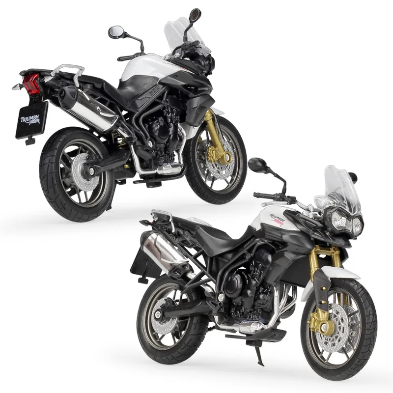 WELLY 1:18 TRIUMPH Tiger 800 Коллекционная модель мотоцикла из сплава игрушка для детей