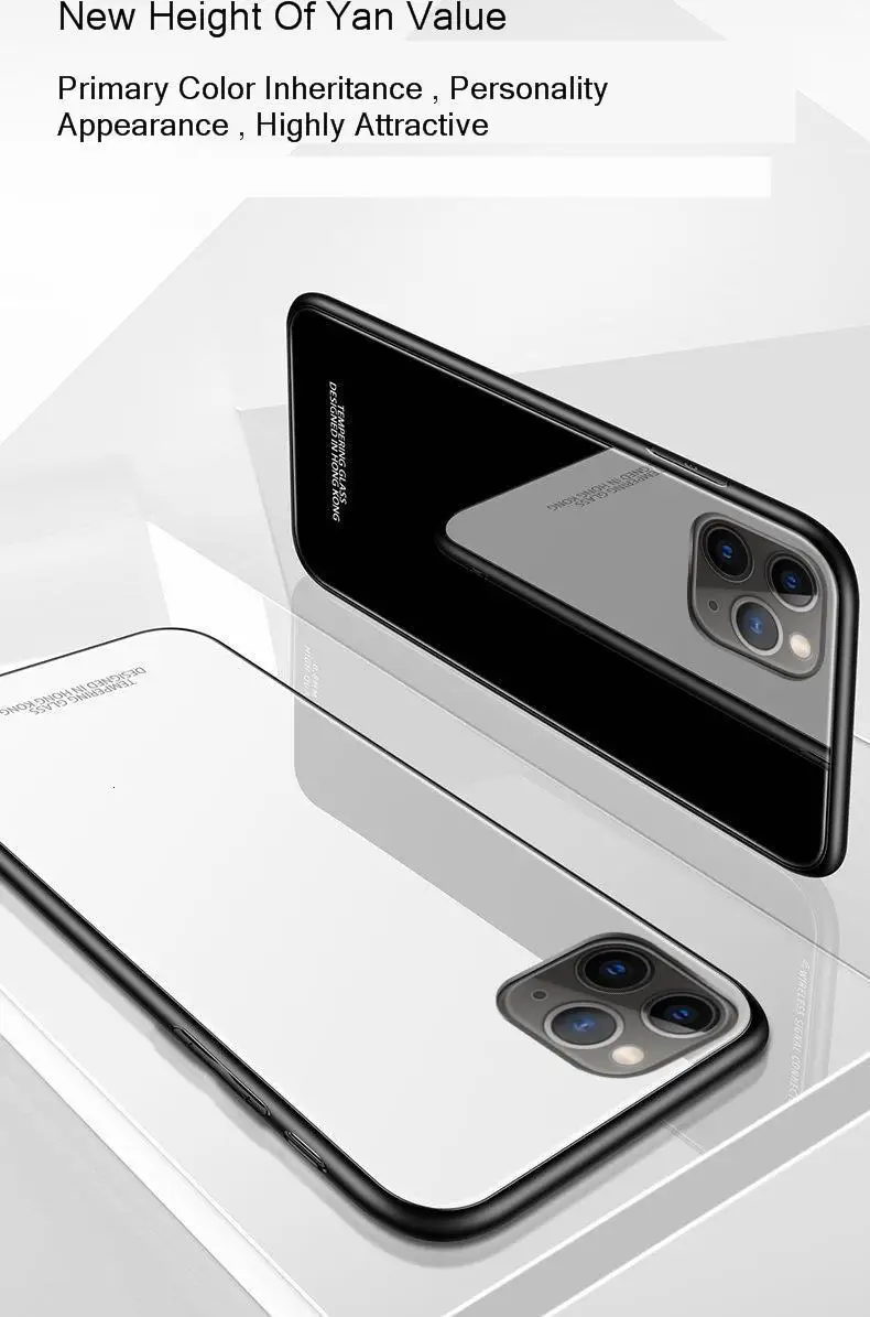 Tempered Glass Case For IPhone XS 11 Pro Max Case Luxury Soft Silicone Edge Magnet Car Holder Cover Coque On For IPhone 11 Xr 8