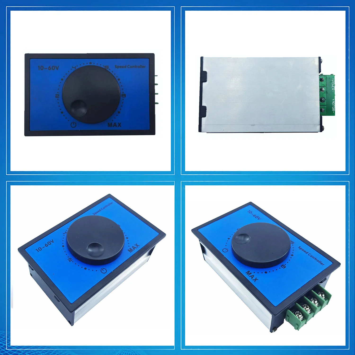 20A high-power PWM DC motor speed controller brush reducer slow start current limit 12V36V48 | Строительство и ремонт