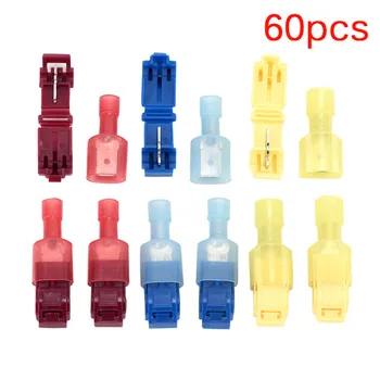 

60pcs (30set)T-Tap/Male Female Insulated Wire Quick Splice Terminal Connectors Terminals Kit
