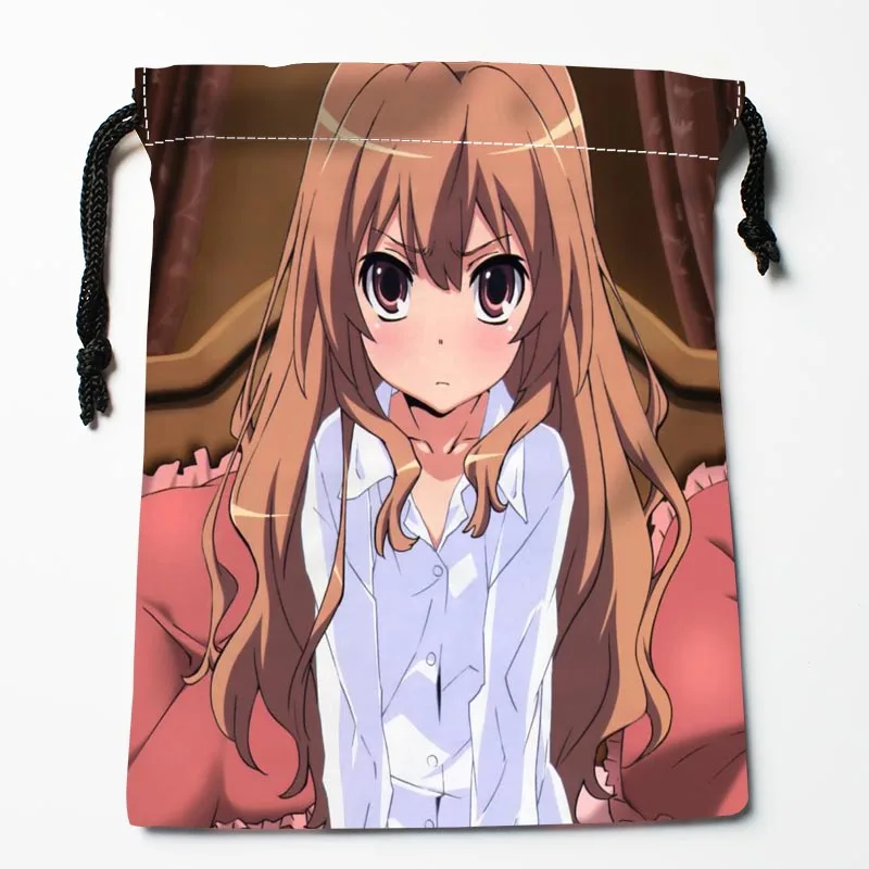 Новое поступление Toradora Сумки на шнурке заказ сумки с принтом для хранения размер