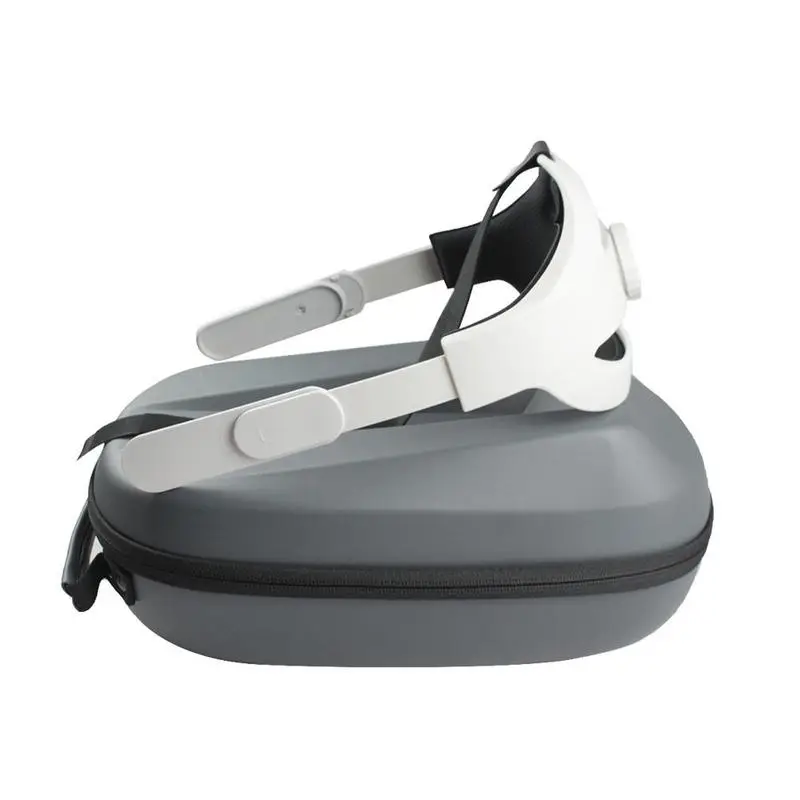 1 conjunto ajustável substituição confortável cabeça cinta com saco de armazenamento do plutônio para oculus quest 2 vr caso protetor acessórios