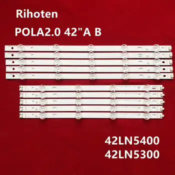 

1set=50PCS LED Backlight strip For LG 42 inch TV 42LN5400 42LN5300 T420HVN05.2 innotek POLA2.0 42"A POLA 2.0 42 B type