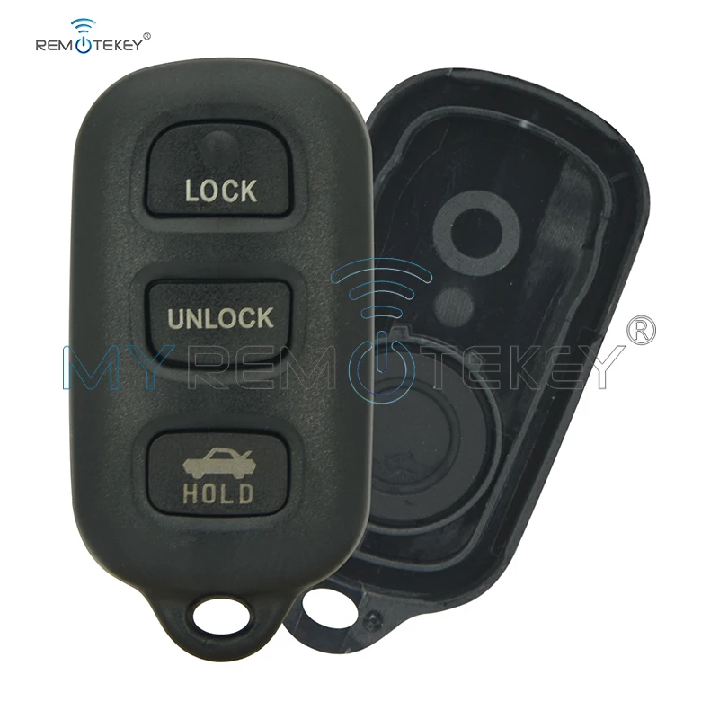 Remtekey GQ43VT14T дистанционный ключ оболочки 3 кнопки с паникой для Toyota ключ Camry Solara Corolla Sienna матрица автомобильный брелок крышка