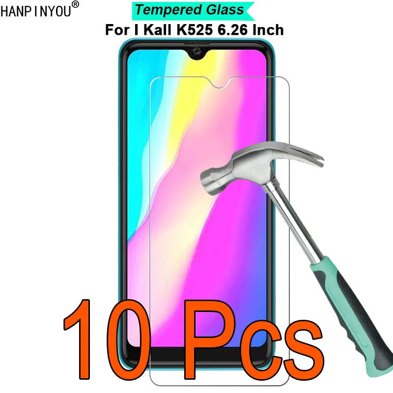 

10 Pcs/Lot For iKall I Kall K525 6.26" 9H Hardness 2.5D Toughened Tempered Glass Film Screen Protector Guard