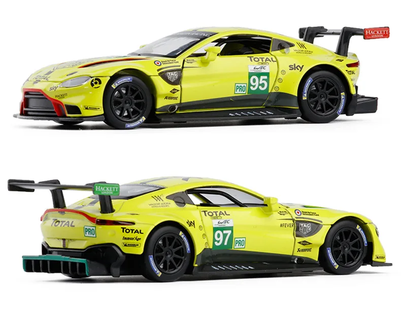 Ma Ke da 1:32 сплава «Мартенс» с принтом «Гоночная машина звуковая и световая ВОИН модель автомобиля детская игрушка 664997 в штучной упаковке
