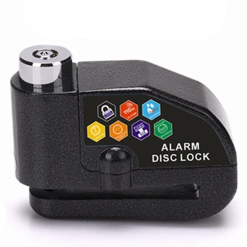

Theft Protection Waterproof Anti-Theft Wheel Disc Brake Lock with Security Alarm for Motorcycle Bicycle Security