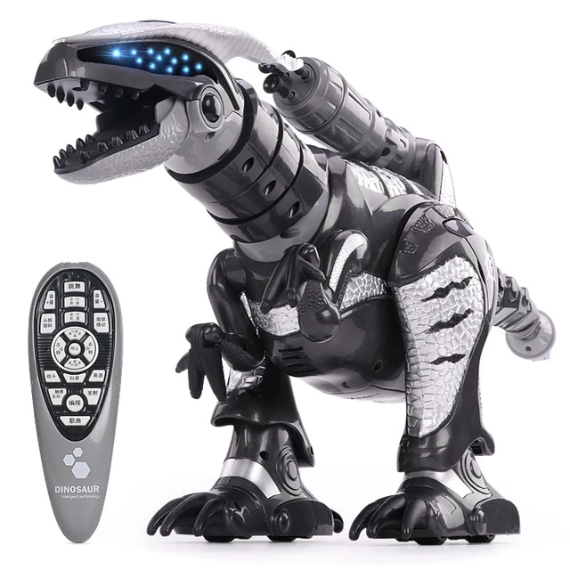 Dinossauro Robô Interativo Programável com Controle Remoto para Crianças de  3 a 10 Anos, DOLLOX, Branco - Dular